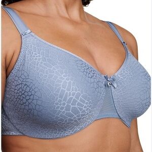 Chantelle Women’s C Magnifique Seamless Unlined Minimizer Bra Blue 38DD